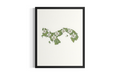 Panama Outline Poster Wall Art Print